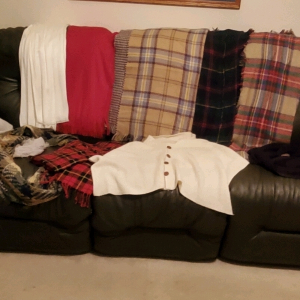 Variety of 9 Different Scarfs